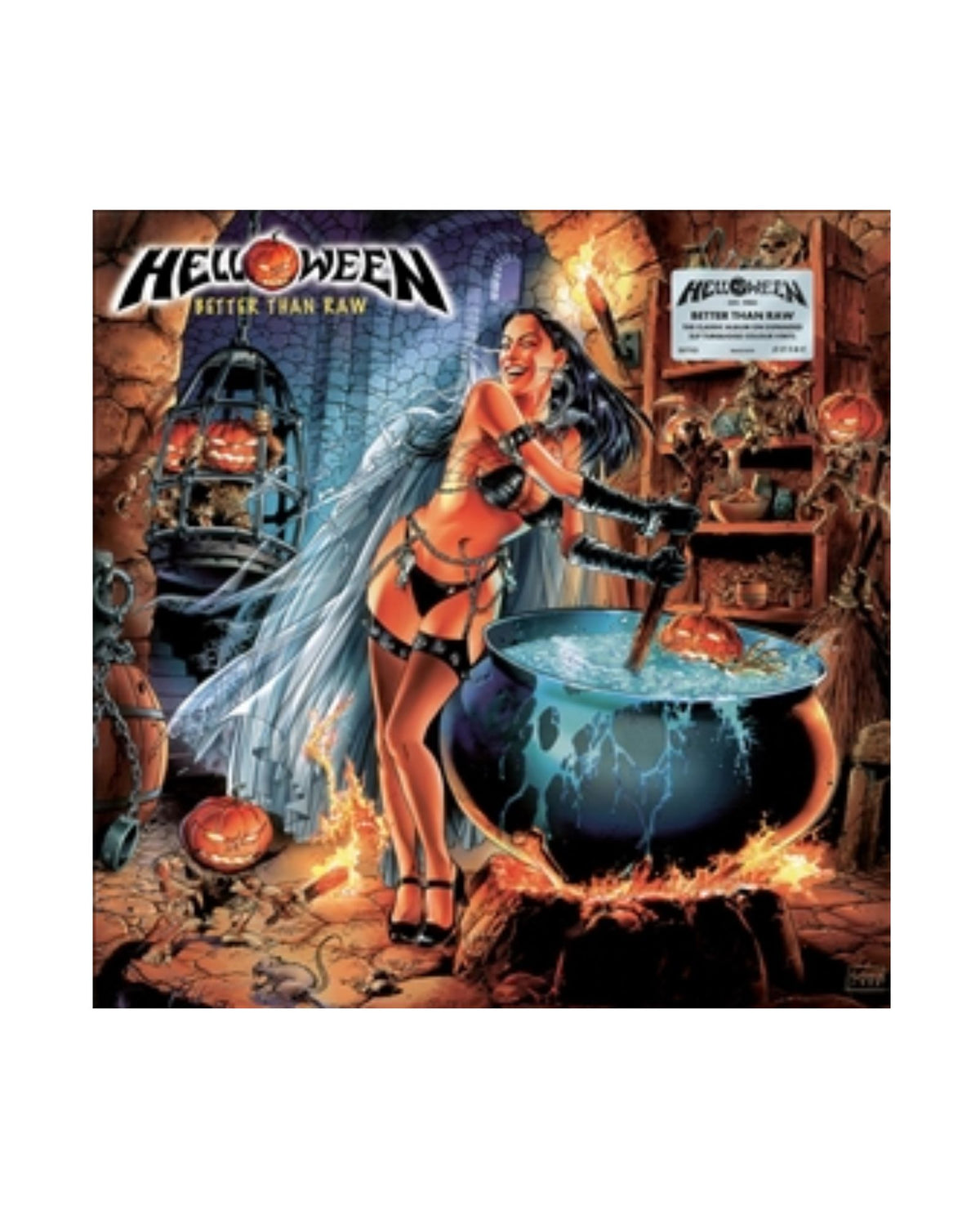 Helloween - 2LP Vinilo color Turquesa "Better Than Raw (Expanded Edition)"
