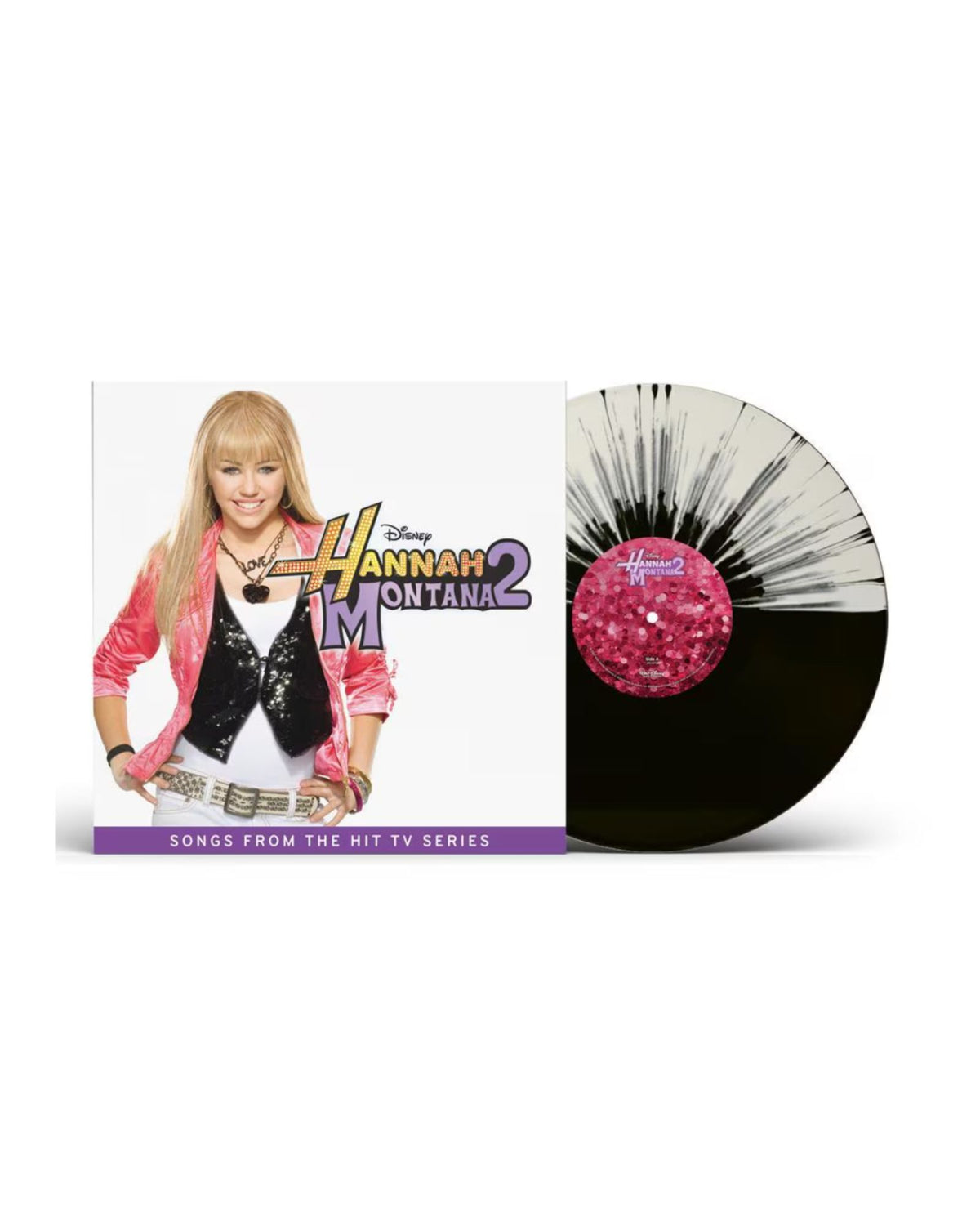 Hannah Montana - LP Vinilo Blanco y Negro "Hannah Montana 2"