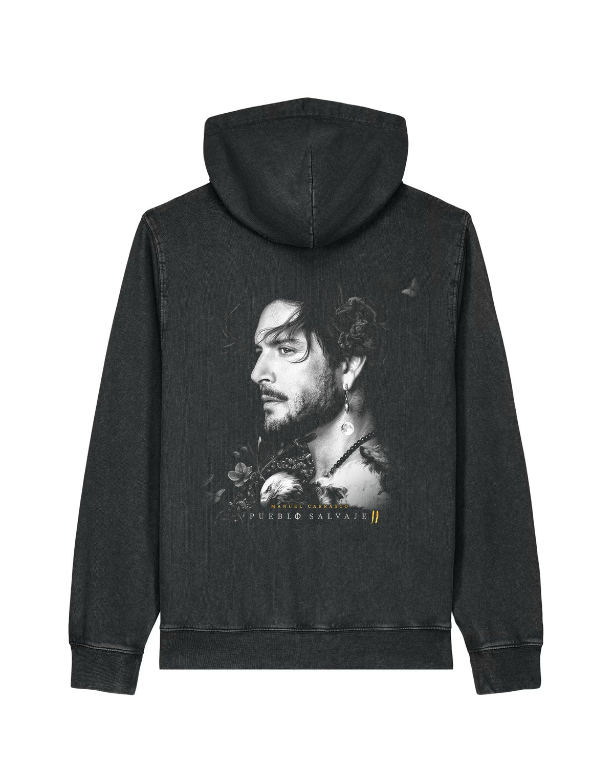 Manuel Carrasco - Sudadera Capucha Unisex "Pueblo Salvaje" Black Rock Vintage - D2fy · Rocktud - Manuel Carrasco