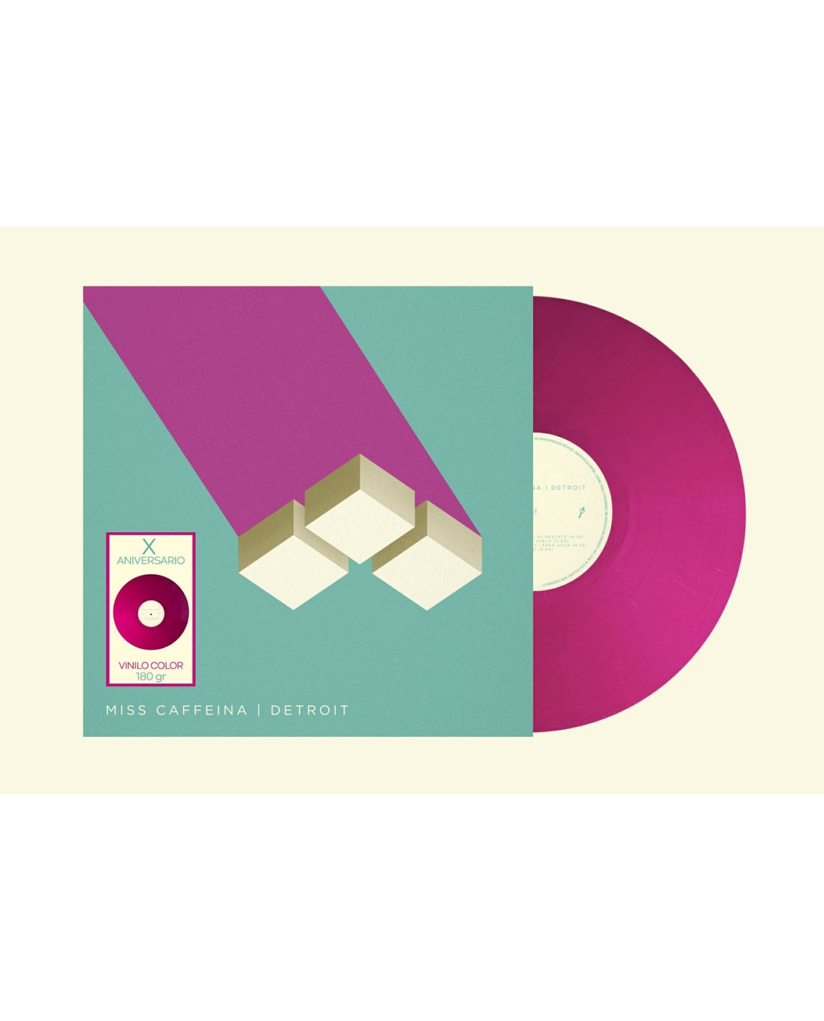 Miss Caffeina - LP Vinilo Rosa "Detroit X Aniversario" - D2fy - Direct To Fans - D2fy