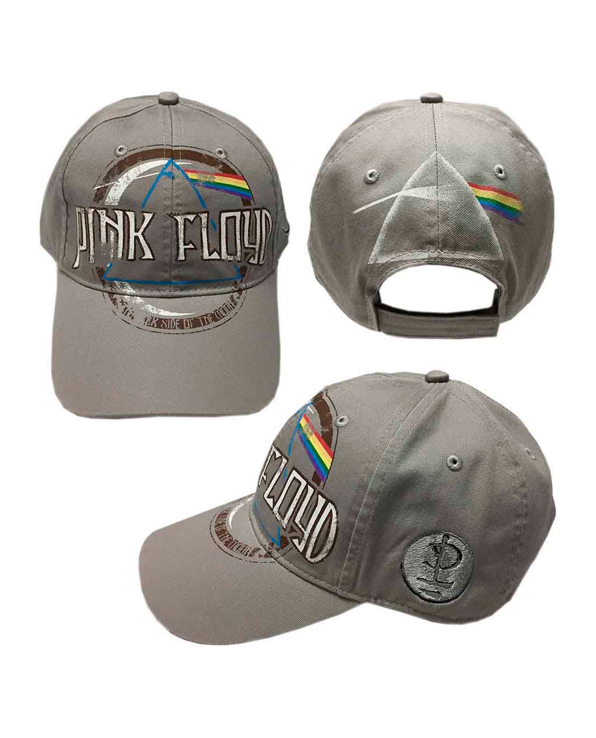 Pink Floyd - Gorra Béisbol "The Dark Side of the Moon Distressed" Gris - D2fy · Rocktud - Rocktud