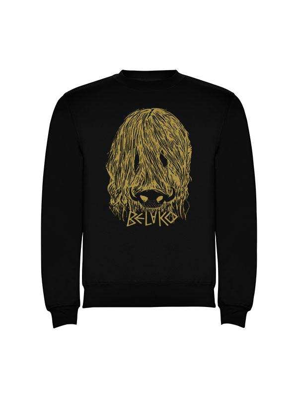 Sudadera Clásica Belako Negra - Basule Dorado - Rocktud - Belako