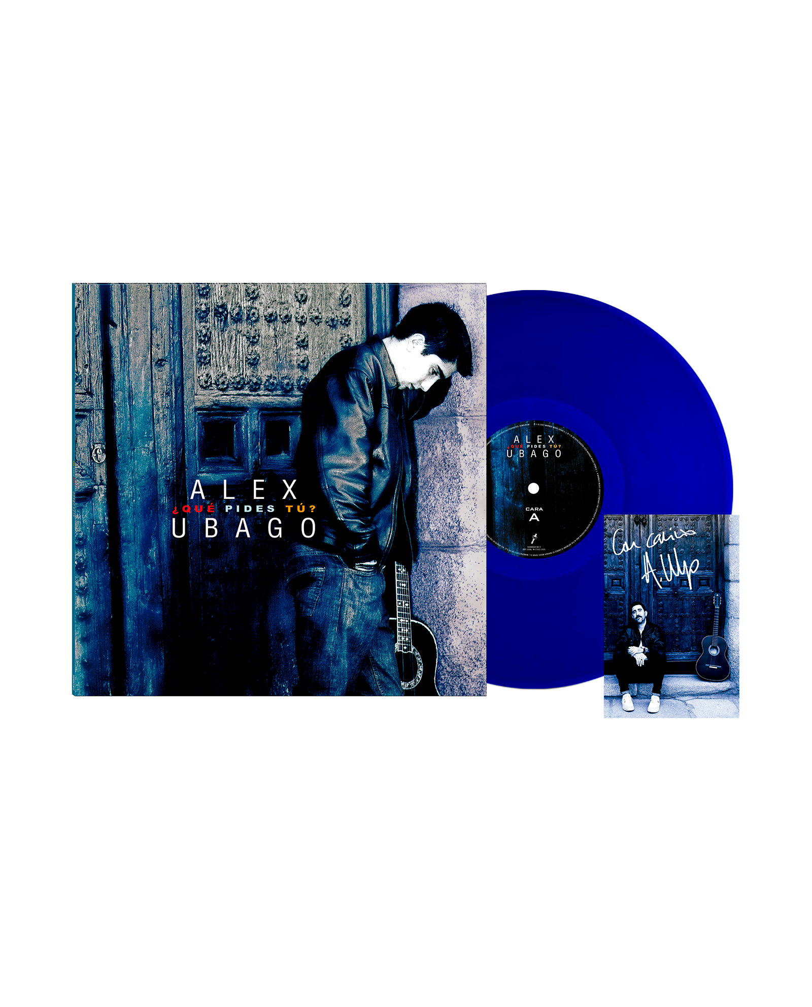 Alex Ubago - LP Vinilo Azul + Postal Firmada "¿Qué pides tú? 25 Aniversario"