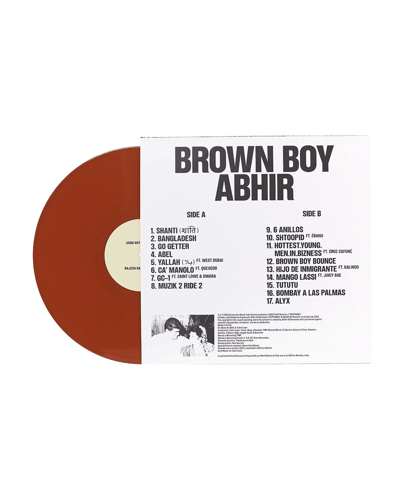 Abhir - LP Vinilo Marrón "BROWNBOY" - D2fy - Direct To Fans - ABHIR