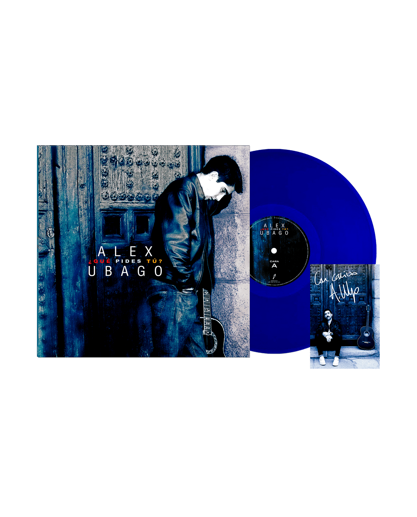 Alex Ubago - LP Vinilo Azul + Postal Firmada "¿Qué pides tú? 25 Aniversario" - D2fy - Direct To Fans - Alex Ubago