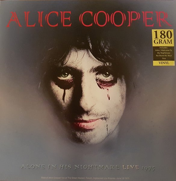 Alice Cooper - LP - "Best of Alone in his Nightmare Live 1975" - D2fy - Direct To Fans - D2fy