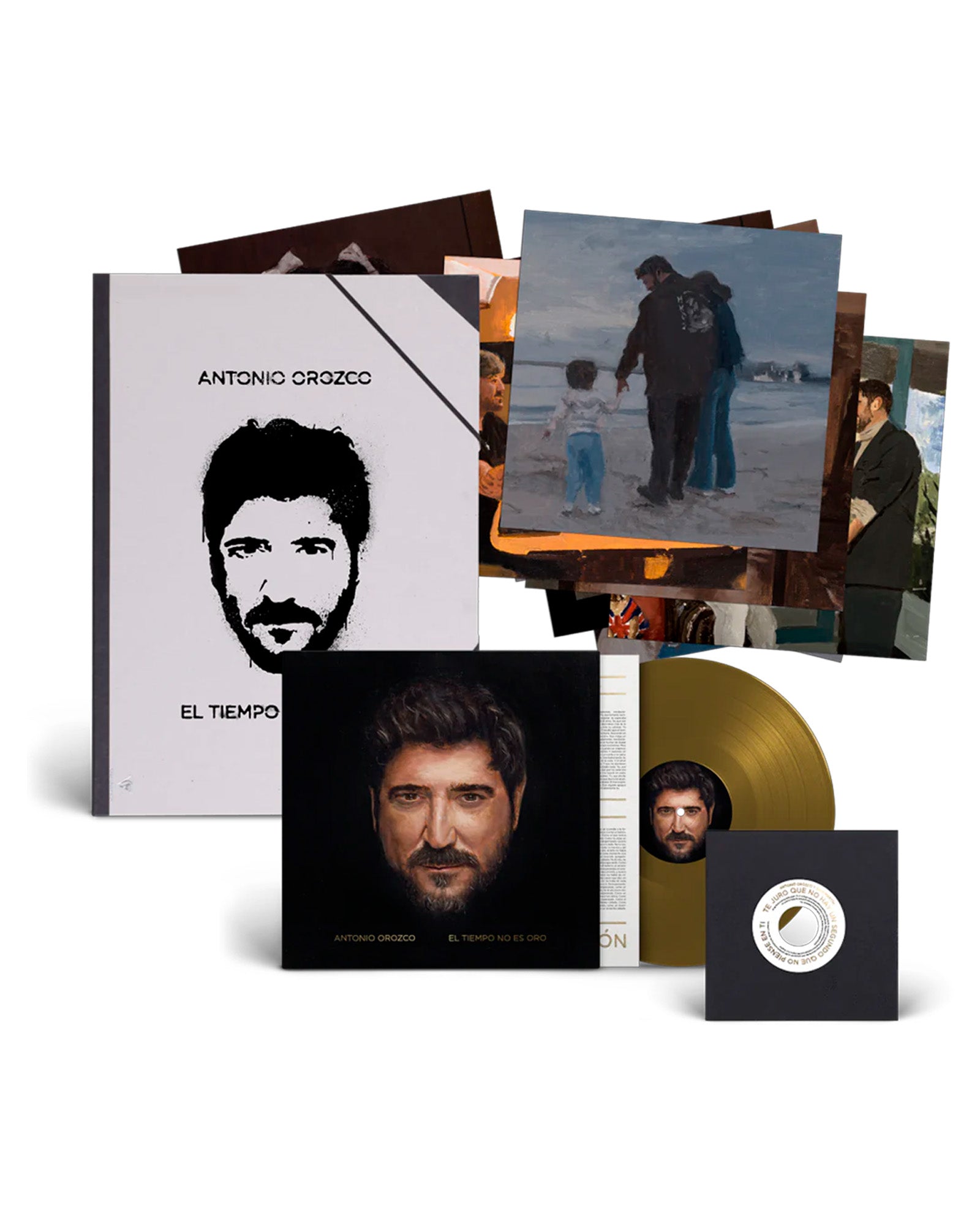 Antonio Orozco - Box Set LP Vinilo Deluxe + Single Firmado "El tiempo no es oro" - D2fy · Rocktud - D2fy