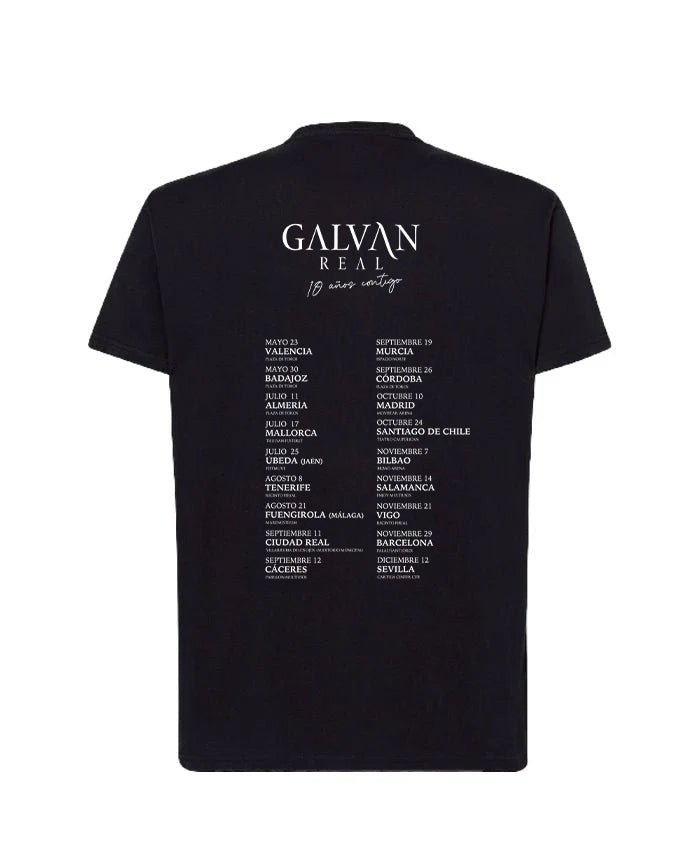 Galván Real - Camiseta "Gira 10 años contigo" Unisex - D2fy - Direct To Fans - Galván Real