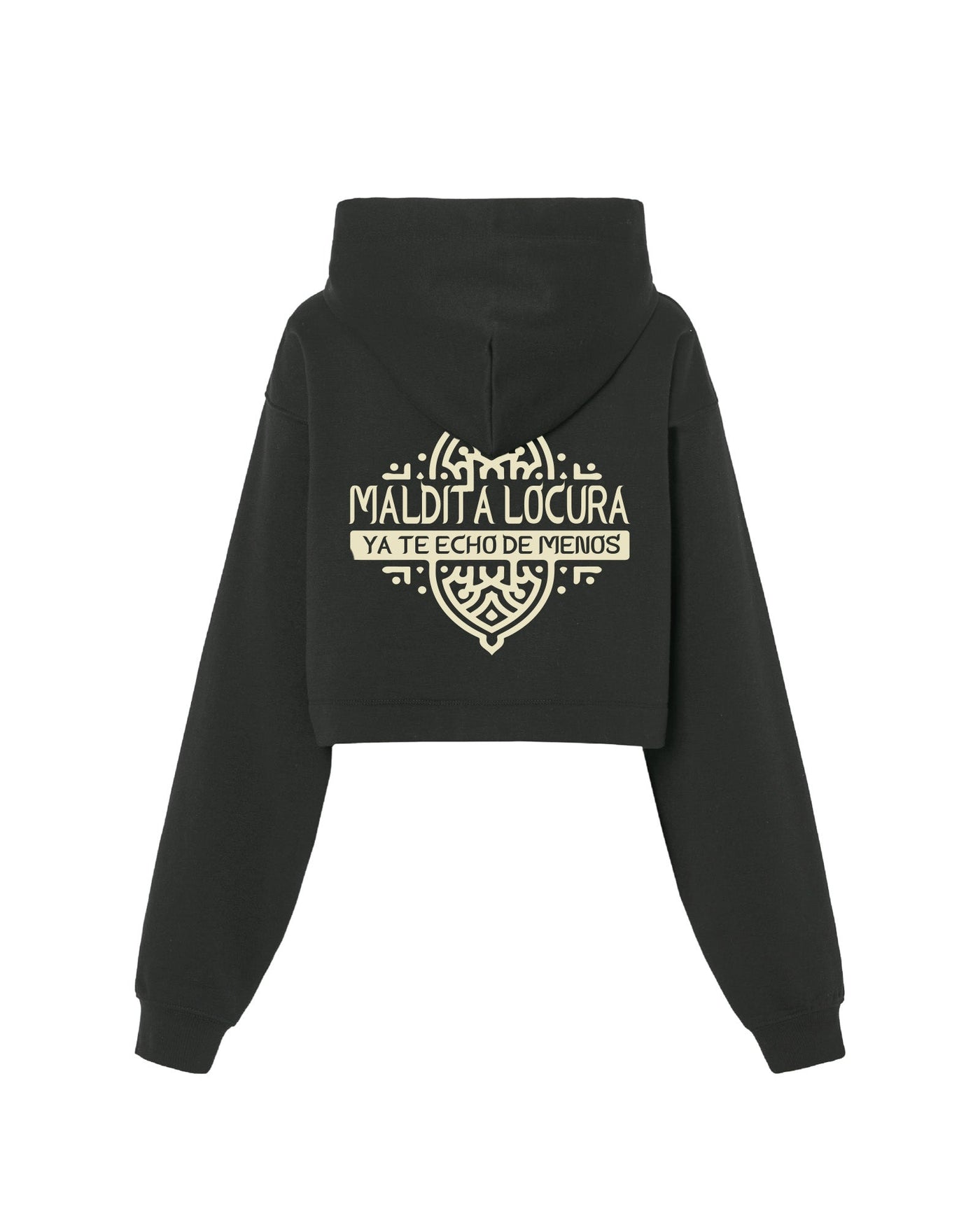 Galván Real - Sudadera Capucha Crop Top "Maldita Locura" Mujer - D2fy - Direct To Fans - Galván Real