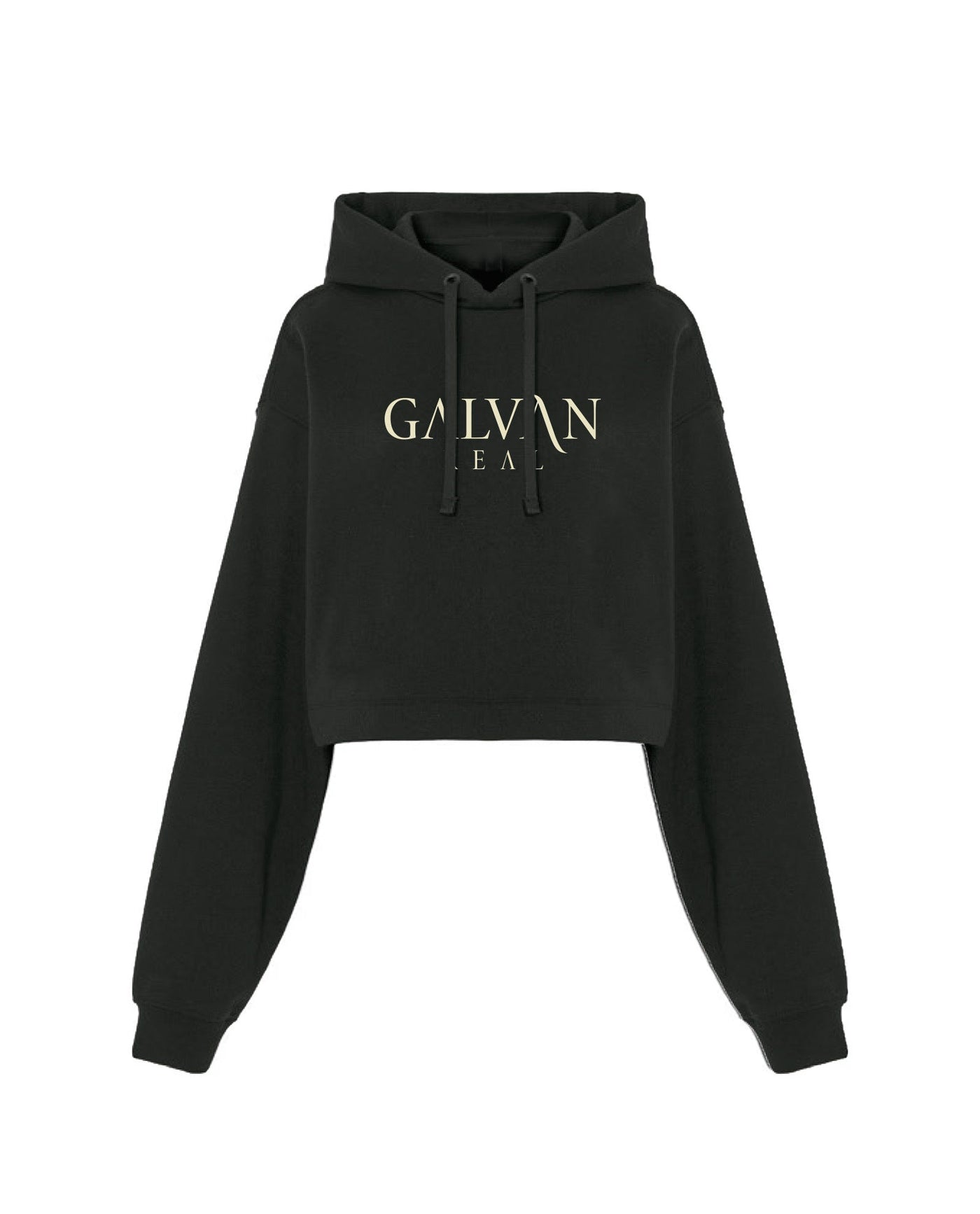 Galván Real - Sudadera Capucha Crop Top "Maldita Locura" Mujer - D2fy - Direct To Fans - Galván Real