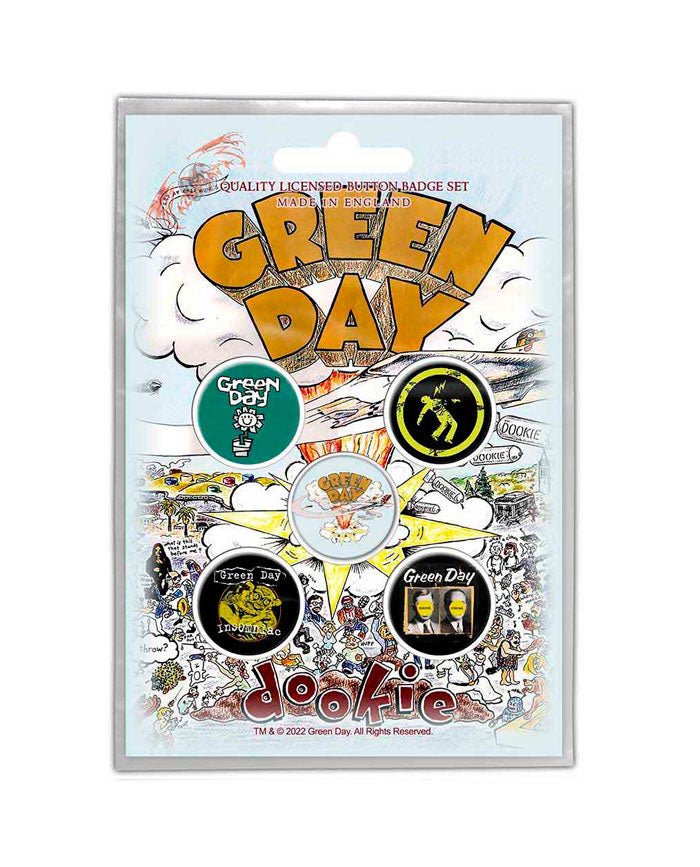 Green Day - Pack de chapas "Dookie" - D2fy · Rocktud - Rocktud