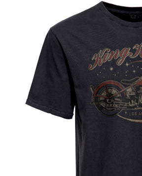 King Kerosin - Camiseta "Bobber" Unisex Negra - D2fy · Rocktud - King Kerosin