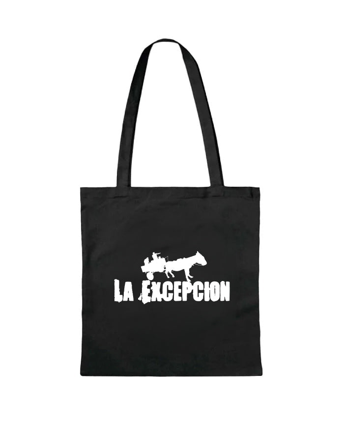 La Excepción - Tote Bag "Logo Blanco" Negra - D2fy - Direct To Fans - La Excepción