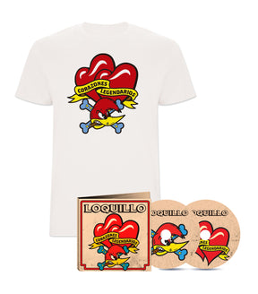 Loquillo - 2CD + CD Single + Camiseta "Corazones Legendarios" - D2fy · Rocktud - Loquillo