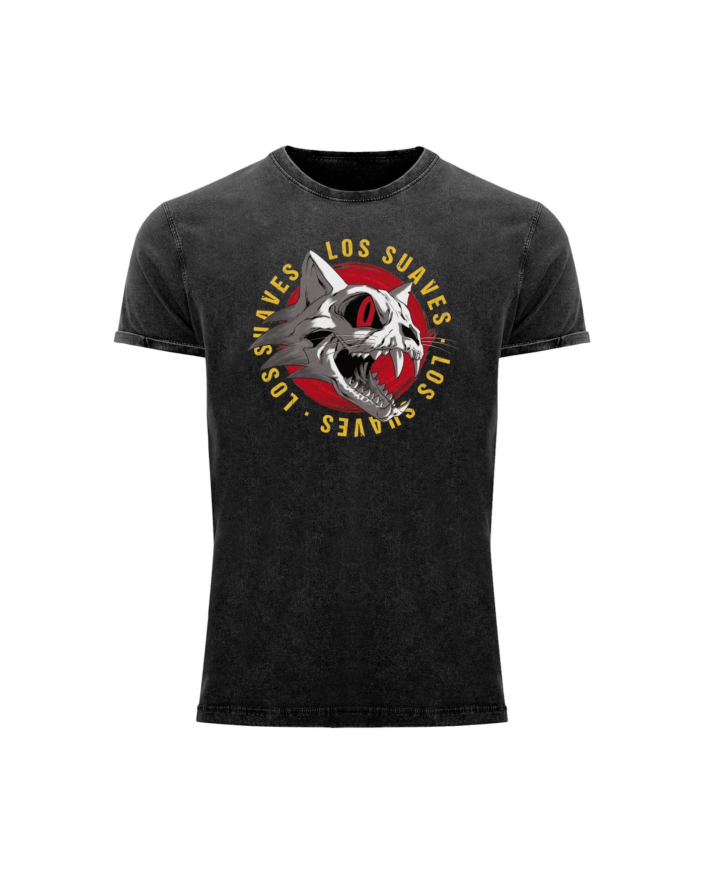 Los Suaves - Camiseta Denim "Calavera" Unisex Bicolor - D2fy · Rocktud - Los Suaves