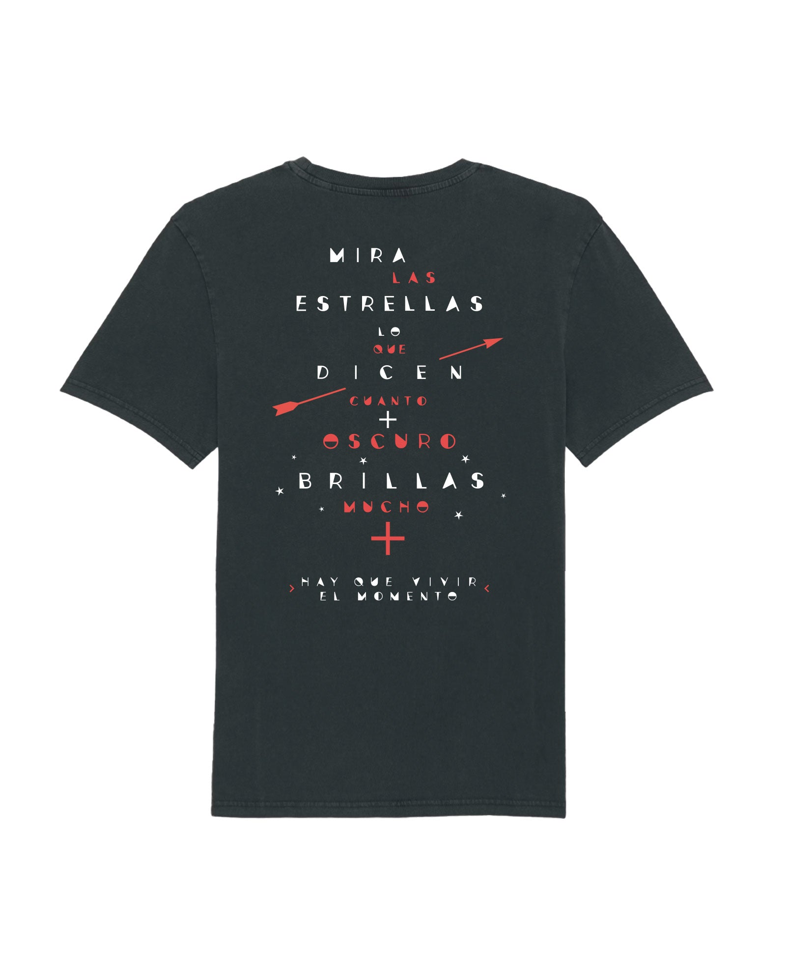 Manuel Carrasco - Camiseta "Hay que vivir el momento II - Corazón y Flecha" Unisex Negro Vintage - D2fy · Rocktud - Manuel Carrasco
