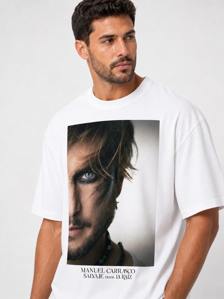 Manuel Carrasco - Camiseta Unisex "Salvaje desde la Raíz" Blanca - D2fy - Direct To Fans - Manuel Carrasco