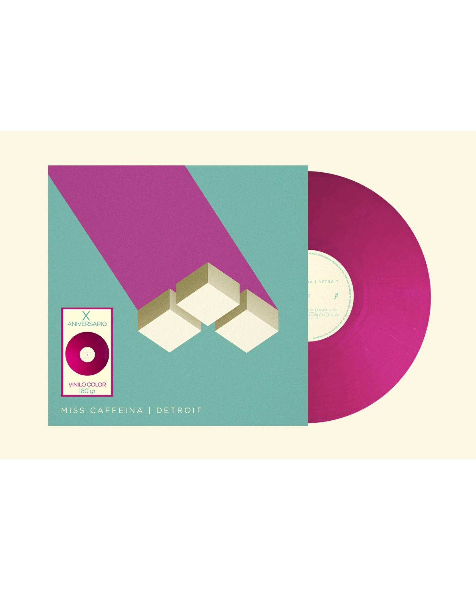 Miss Caffeina - LP Vinilo Rosa "Detroit X Aniversario" - D2fy - Direct To Fans - D2fy
