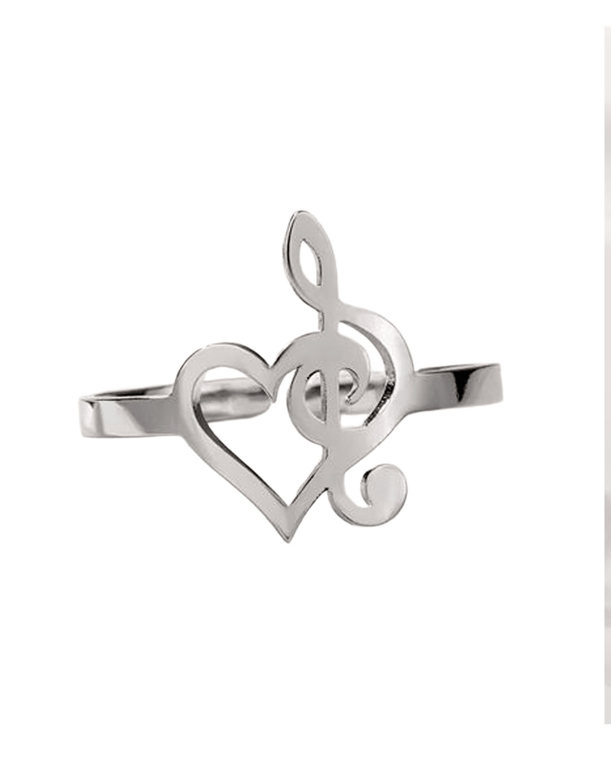 Music Legends - N241 Anillo "Corazón y Clave de Sol" - D2fy - Direct To Fans - D2fy