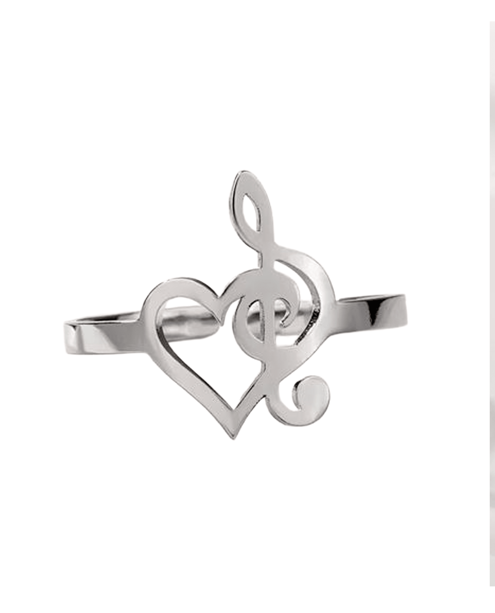Music Legends - N241 Anillo "Corazón y Clave de Sol" - D2fy - Direct To Fans - D2fy