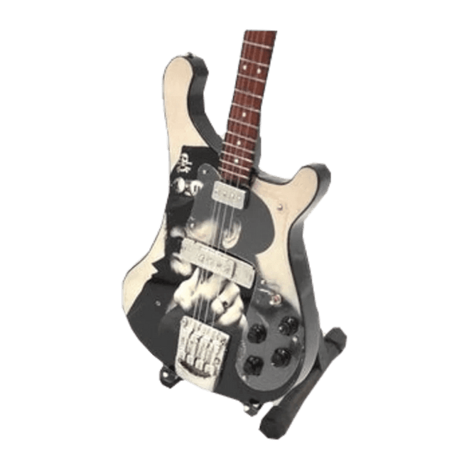 Music Legends - N7962 Mini Bajo de Colección Ilustrado con Retrato (Años 80) - Inspirado en Motörhead - D2fy - Direct To Fans - Music Legends