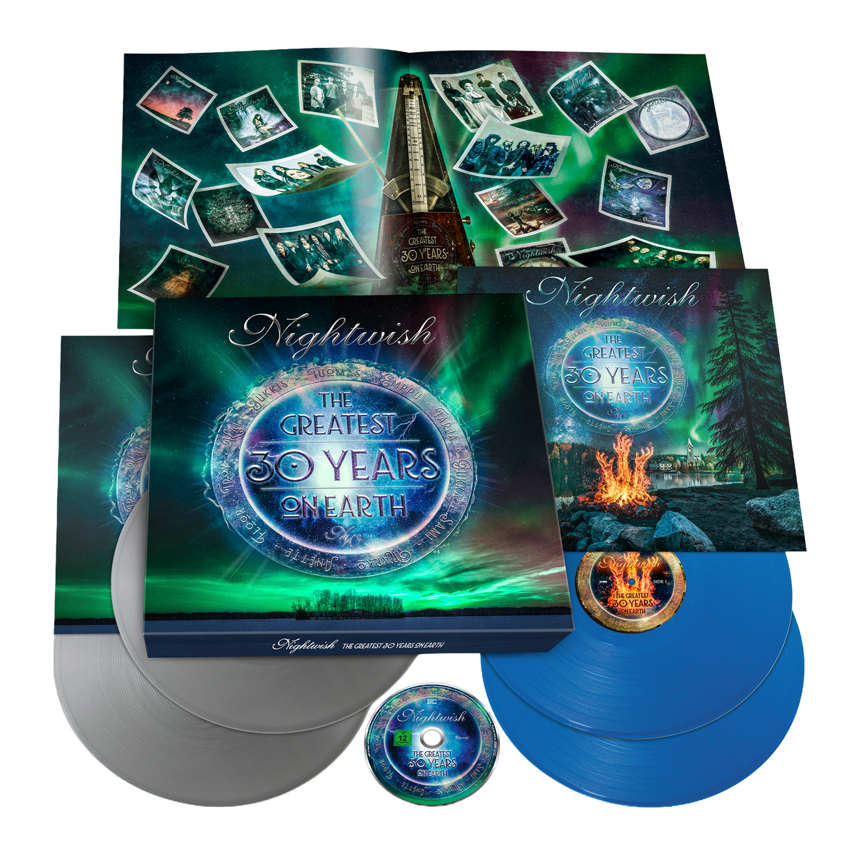 Nightwish - Box 4LP Vinilo Plata y Azul + BluRay "The Greatest 30 years on Earth" - D2fy - Direct To Fans - Nightwish