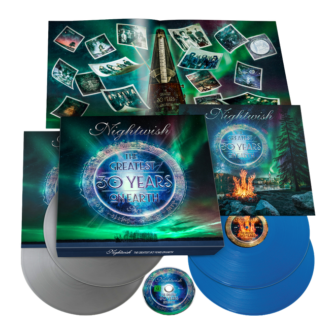 Nightwish - Box 4LP Vinilo Plata y Azul + BluRay "The Greatest 30 years on Earth" - D2fy - Direct To Fans - Nightwish