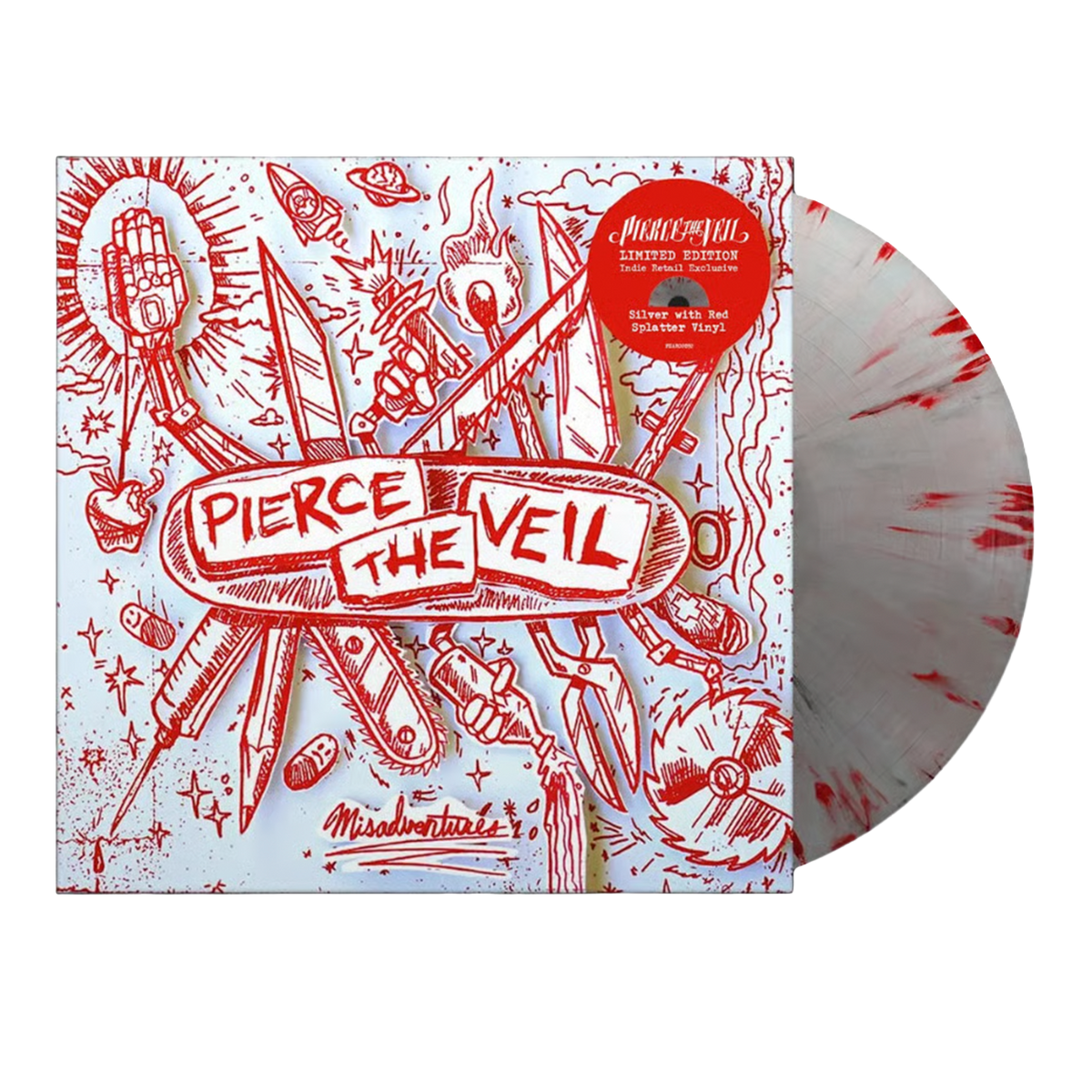 Pierce The Veil - LP Vinilo Splatter "Misadventures (10th Anniversary)" - D2fy - Direct To Fans - Pierce The Veil