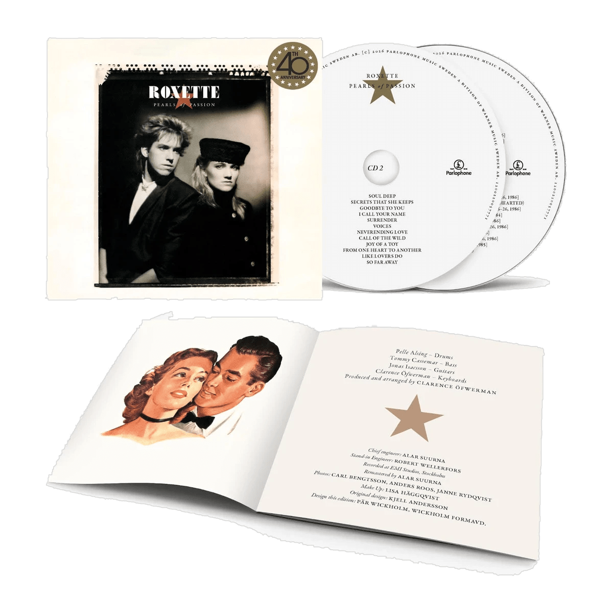 Roxette - 2CD "Pearls of Passion" (40th Anniversary Edition) - D2fy - Direct To Fans - Roxette