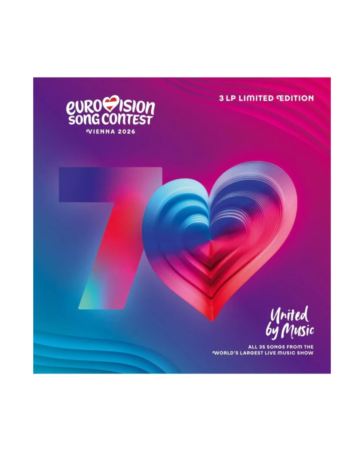 Varios Artistas - 3LP Vinilo color Azul, Rosa y Blanco "Eurovision Song Contest Vienna 2026" - D2fy - Direct To Fans - D2fy