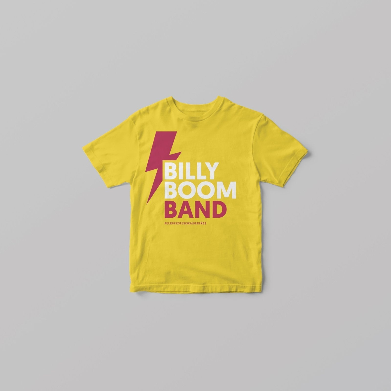 Billy Boom Band - Camiseta Rayo Amarilla - D2fy · Rocktud - Billy Boom Band