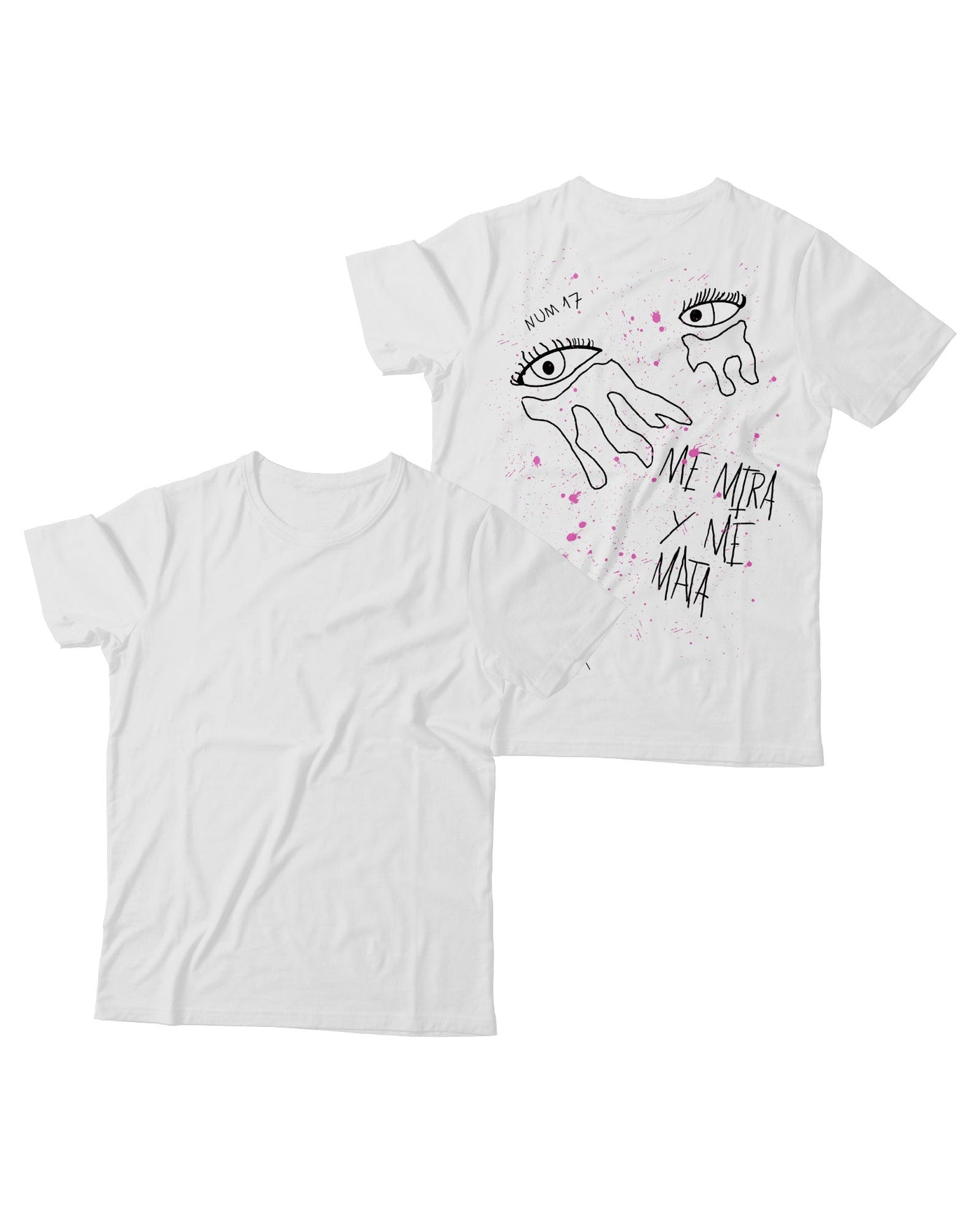 Camiseta "Ojos" Blanca - Miren - Rocktud - Miren