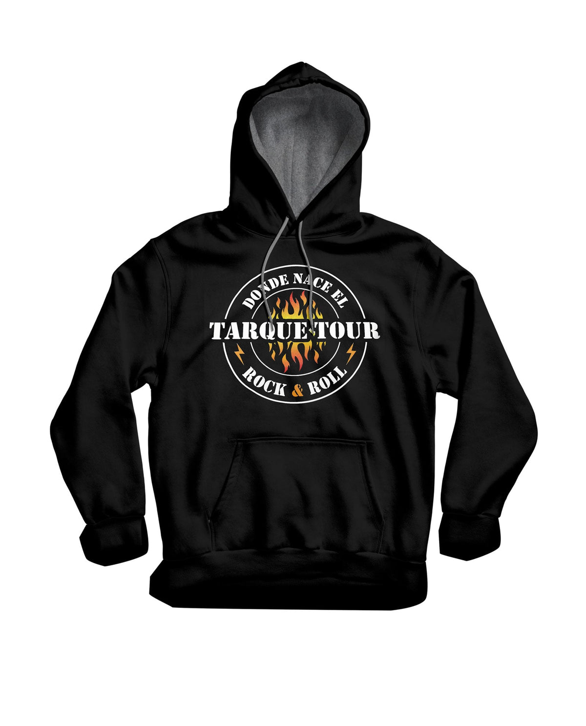 Sudadera con Capucha "Donde Nace El Tarque Tour" Negra - Tarque - Rocktud - Tarque