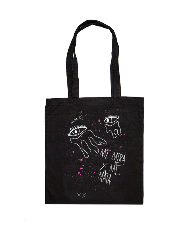 Tote Bag "Ojos" Negra - Miren - Rocktud - Miren